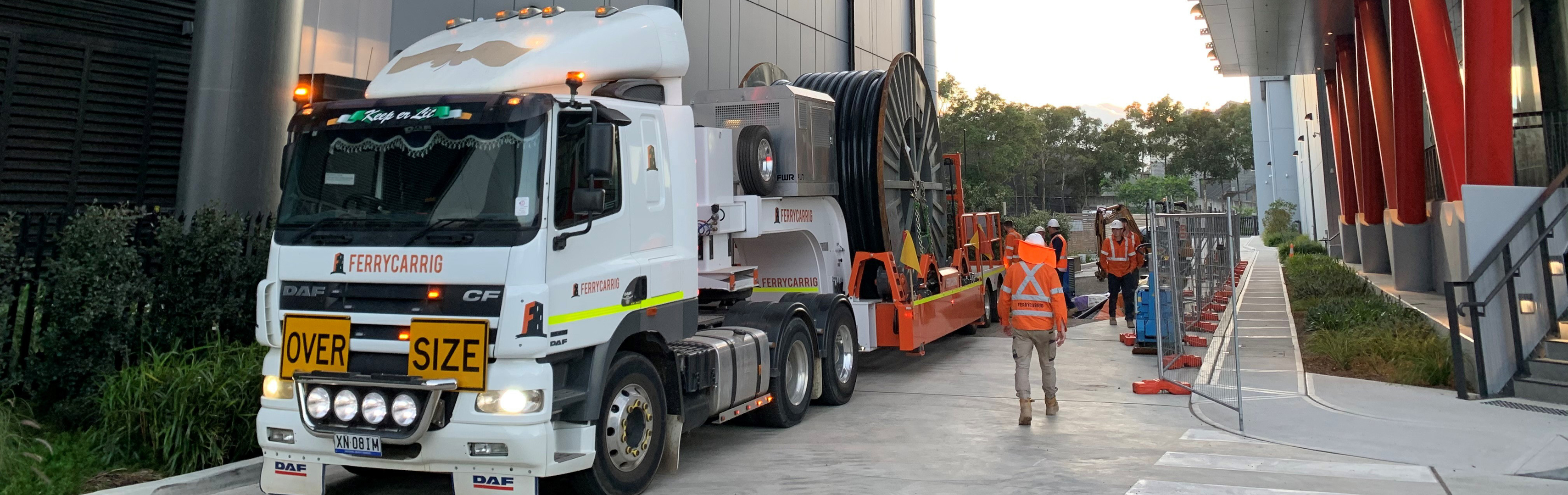 Ferrycarrig truck with workmen